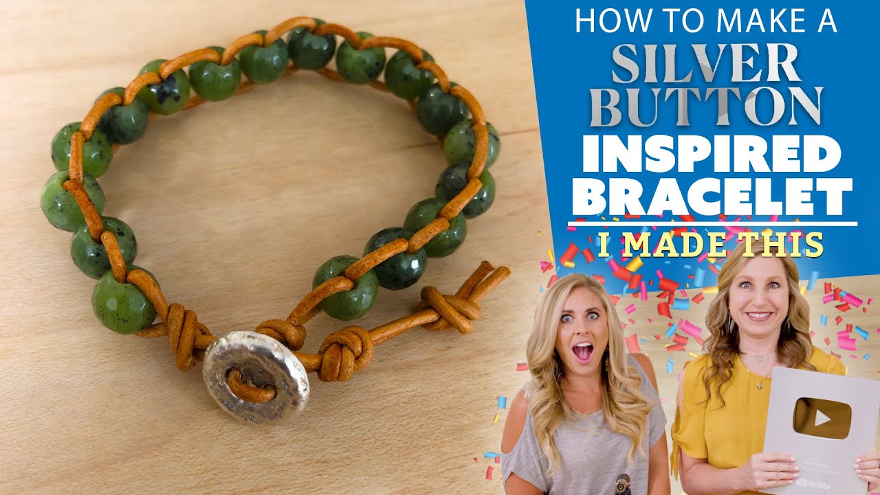 Silver Button Bracelet I Made This Youtube