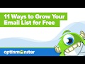 11 Ways to Grow Your Email List for Free