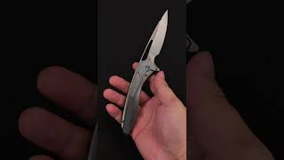 KUBEY KB171J  Velocé Frame Lock Flipper Knife Titanium Handle 3.94'' SandBlast S90V Blade