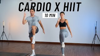 10 MIN CARDIO HIIT WORKOUT - ALL STANDING - Full Body, No Equipment, No Repeats