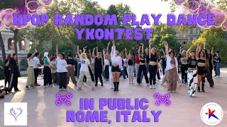 [KPOP IN PUBLIC] RANDOM PLAY DANCE YKnot Contest in Colosseum ROMA - 랜덤플레이댄스 in ITALY