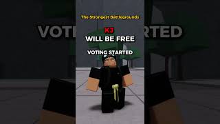 KJ WILL BE FREE! | #strongestbattlegrounds #tsb #roblox