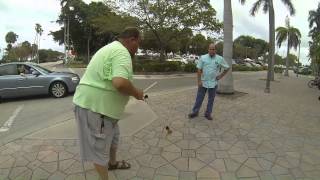 FAT JUGGLER in Lake Worth, Florida 20140413 (no disrespect!)