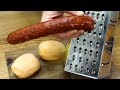 Top recipes with potatoes. Just grate potatoes. Delicious recipe. Simple dinner. ASMR