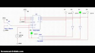 74ls163 2 to 9 up counter