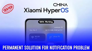 Fix China HyperOS notification problem | নোটিফিকেশন সমস্যার সমাধান | Whatsapp incoming call problem