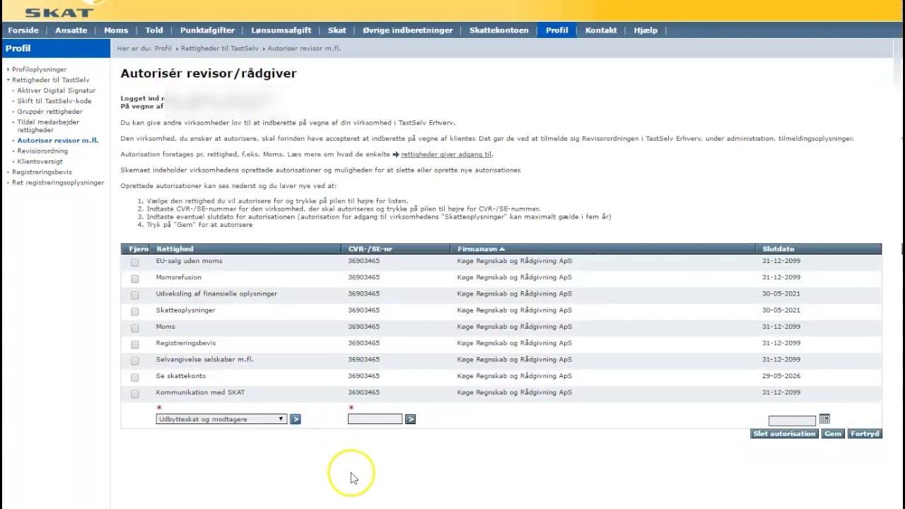 Hvordan Man Tilmelder En Revisor Til Sin Virksomhed - YouTube