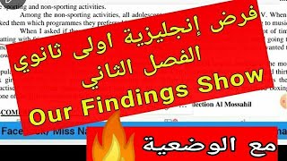 فرض مقترح بقوة انجليزية اولى ثانوي مع الوضعية الادماجية الفصل الثاني وحدة Our Findings Show