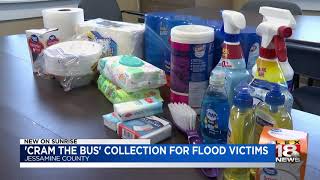 Jessamine Co. cram the bus to aid flood victims