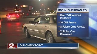 Law enforcement holds DUI checkpoint in north Tulsa