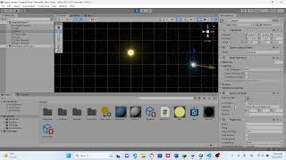 Demo of unity physics based solar system