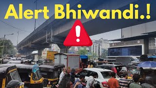 Bhiwandi city me aaj bhi Traffic jam