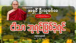 ငါသာဘုရင်ဖြစ်ခဲ့ရင်- ဦးသုမင်္ဂလ (ဒယ်အိုးဆရာတော်)