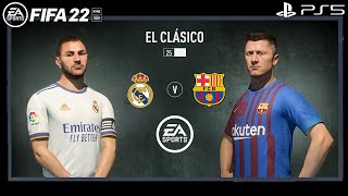 FIFA 22 | Barcelona vs Real Madrid | Ft. Lewandowski, Benzema, El Clasico 2023 | 4K Gameplay