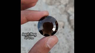 BATU KECUBUNG KALIMANTAN.  SMOKY QUARTZ.  ROUND MIXED CUT