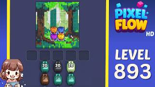 Pixel Flow Level 893 Solution Walkthrough