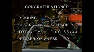 RE2 (1998) Leon B (Supreme skip, ReBirth w Seamless HD)