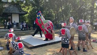 飯神社獅子組-お宮さん6つ 2023.10.22