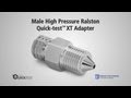 How to Use a Male High Pressure Quick-test XT Adapter | Ralston Instruments