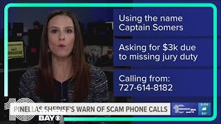 Pinellas sheriff's warn of scam phone calls