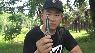 D05 Knife มีดพก มีดเดินป่า มีดเหน็บ มีดใบตาย มีดขว้าง มีดปา สแตนเลส ขนาดใบรวมด้าม