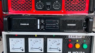 DOBEL TRAFO Power Amplifier Phaselab HD3000T Kelas TD HOREG