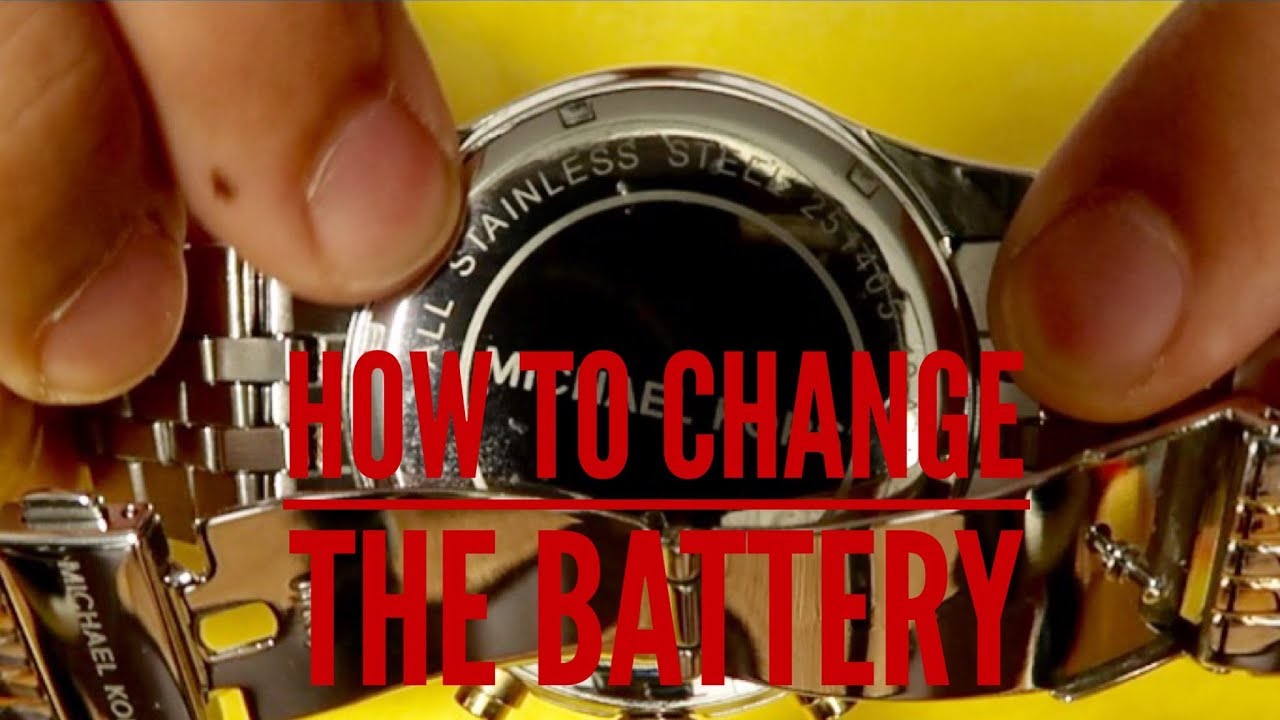 How To Replace The Battery On Your Watch - YouTube