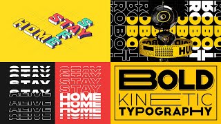 Kinetic Typography Animation | Demo | Move shapes