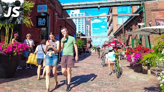 Esplanade Patios \u0026 The Distillery District | Toronto Walk (July 2022)