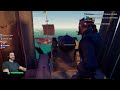 6 ships fight over the fort of fortune chest of fortune u0026 ancient skeleton sea of thieves