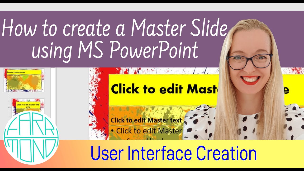 How To Create A Master Slide Using MS Powerpoint - YouTube