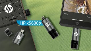 HP x5600b USB 3.2 Flash Drives with micro-B and USB-A connectors