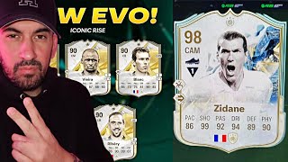 FC 25 : ZIDANE 98 EVOLUTION FAKE ? QUI CHOISIR DANS L'EVOLUTION ICONE ?!