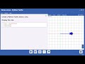 Create an NCLab Python Turtle, Draw a Line,  and Display the Line