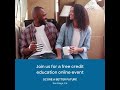 fico free credit education online event