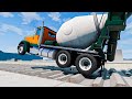 Concrete mixer Truck Suspension Test 2 #beamngdrive