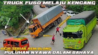 LANTANG.!! PKJR TERIAK REM BLONG' LAJU TRUCK TAK BIASA' PULUHAN NYAWA DALAM BAHAYA.