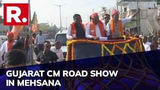 Gujarat CM Bhupendra Patel's Mega Road Rally In Mehsana | Elections 2022