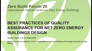 Best practices of quality assurance for Net Zero Energy Building Design [SUB: EN]