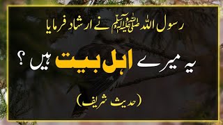 Ye meray ahl e bait hain || Hadees e nabvi saw || By Mian voice...