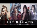 Like a river | AMV | Wei Wuxian, Hua Cheng' Luo Binghe, Yan Wushi (Requested)