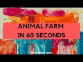 'Animal Farm' in 60 seconds: Novella, Plot & Characters Explained! #Shorts