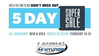 Lauria Hyundai 5-Day Super Sale