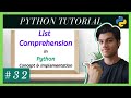 List Comprehension Python | Concept & Implementation | Python Tutorials For Absolute Beginners