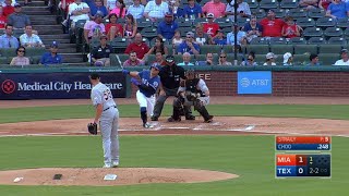 MIA@TEX: Straily strikes out Choo swinging
