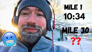 RUNNING 1 MILE A DAY FOR A MONTH | In Below Freezing Temperatures ❄️