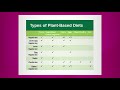 Types of Plant Based Diets