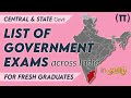 List of Central and State Government Exams for Fresh Graduates in Tamil