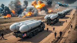 Russian SU-34 Pilot Ambush and Blow Up US HIMARS Missile Launcher Convoy