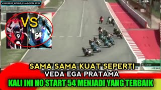 mana yang terbaik??SAMA KUATNYA SEPERTI VEDA EGA PRATAMA NO START 54 jadi pemenang JrGP barcelona 24